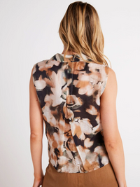 Bella Dahl Sleeveless Notch Collar Button Down