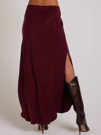 Bella Dahl Asymmetric Side Slit Bias Skirt