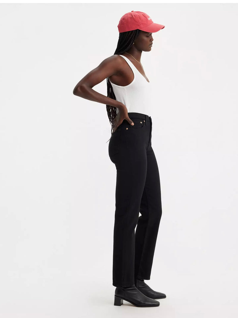 Levi's Wedgie Straight in Black Sprout