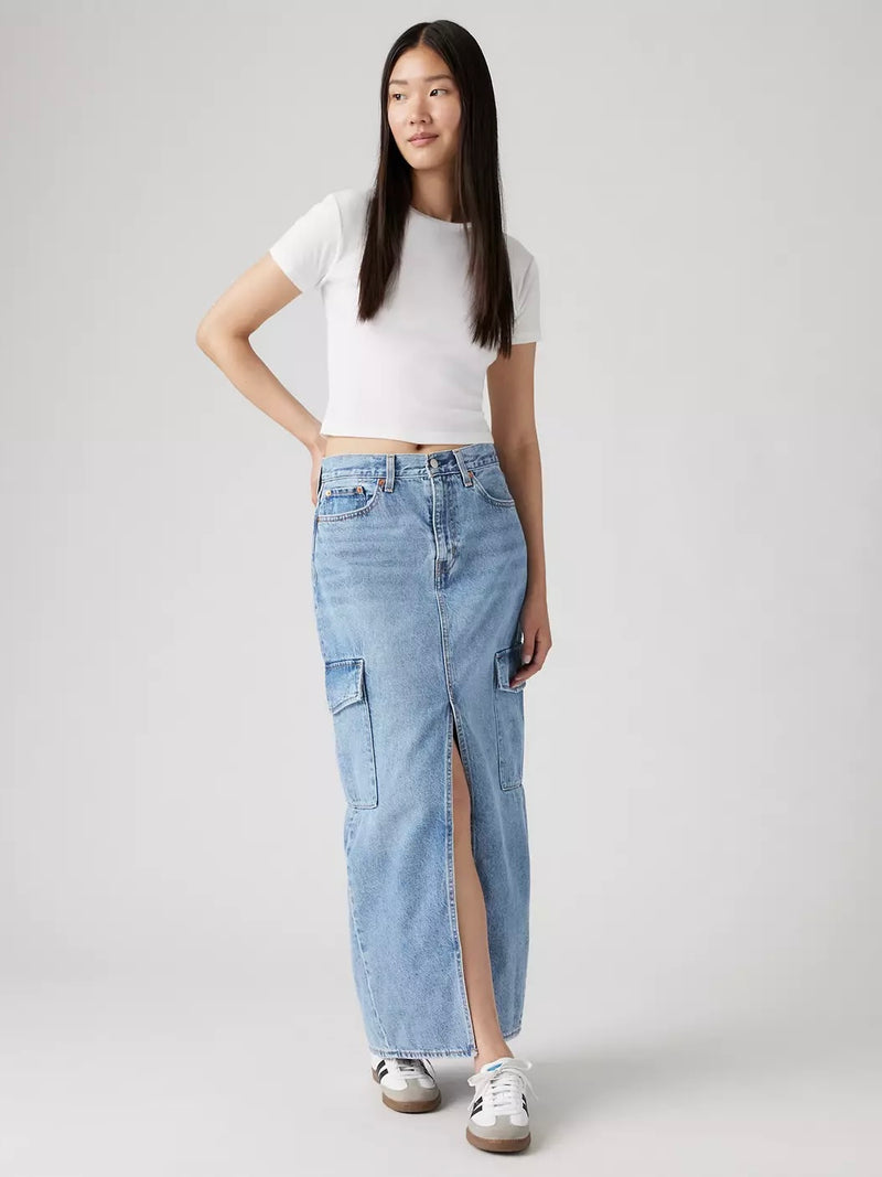 Levi's Ankle Column Cargo Skirt in Maximize The Moment