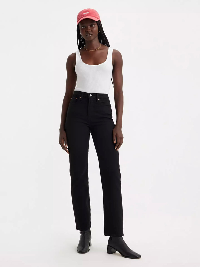 Levi's Wedgie Straight in Black Sprout