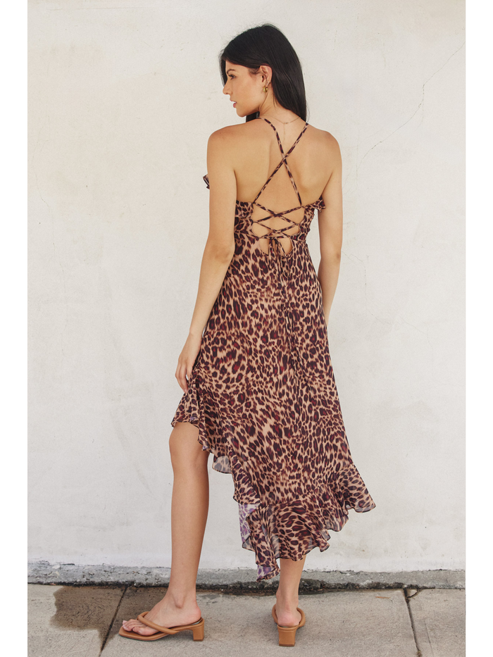 Most Wanted Ruffled Midi Dress