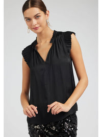 Margot Pleated Sleeve Blouse