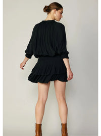 Aurelie Pleated Mini Dress