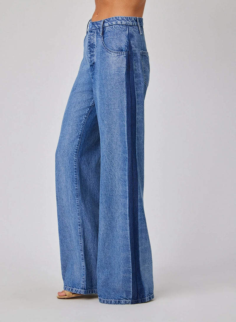 Anya Side Tacked Released Jean - Vintage Laguna Wash