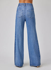 Anya Side Tacked Released Jean - Vintage Laguna Wash