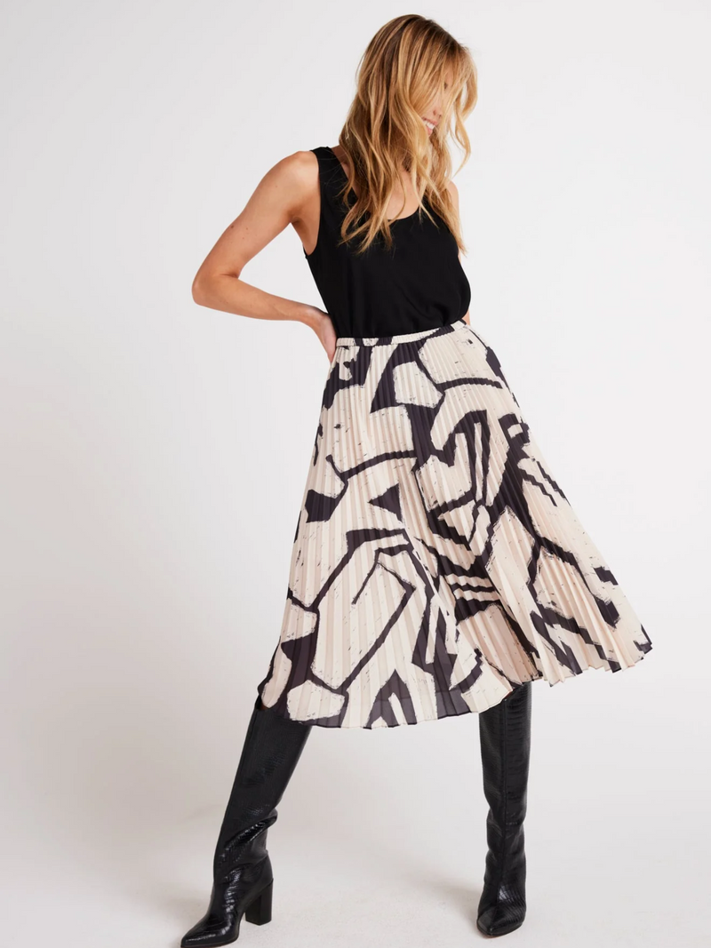 Bella Dahl Knife Pleat Midi Skirt