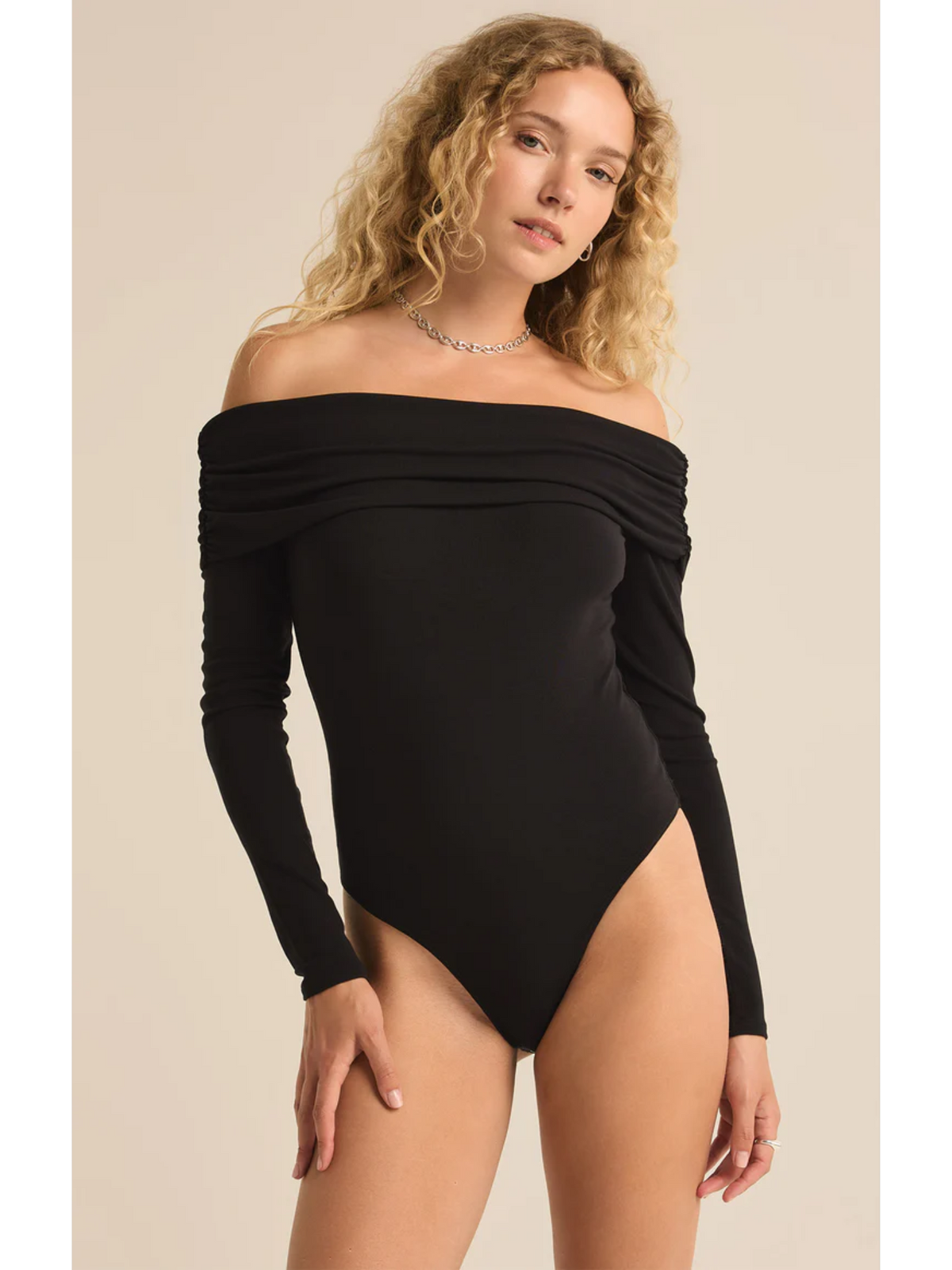 Z Supply Mara off Shoulder Second Skin Bodysuit