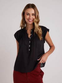 Bella Dahl Short Sleeve Pintuck Pullover