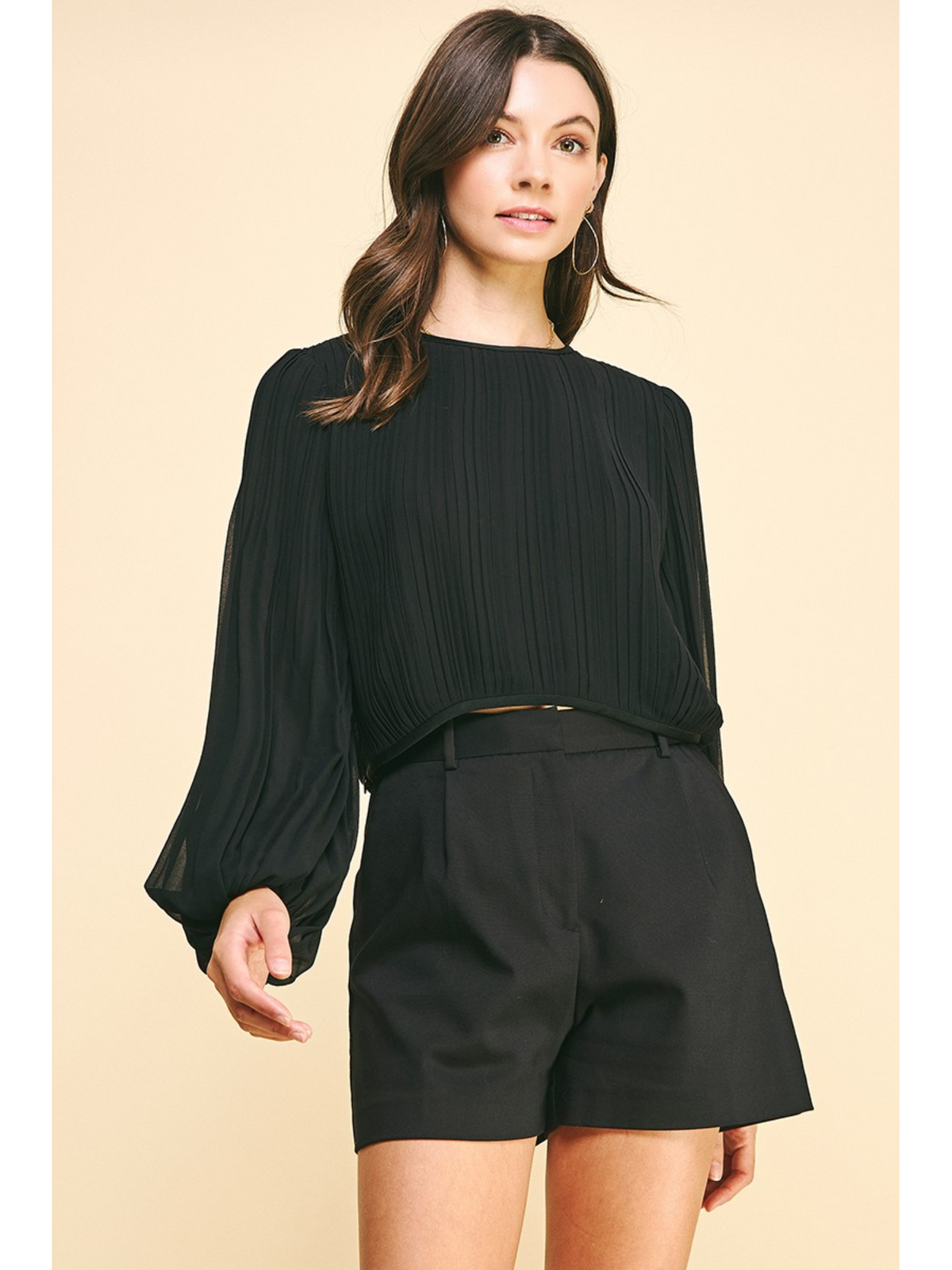 Dallas Pleated Blouse