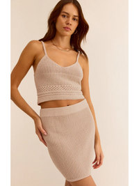 Z Supply Carlita Crochet Mini Skirt