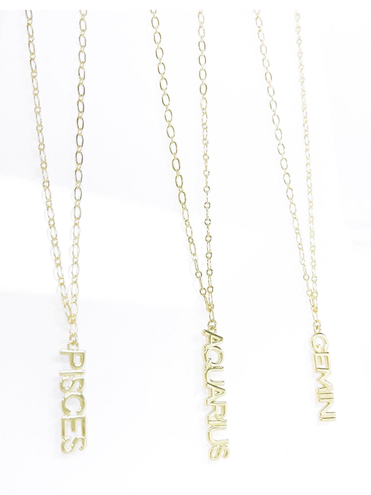 Zodiac Name Necklace