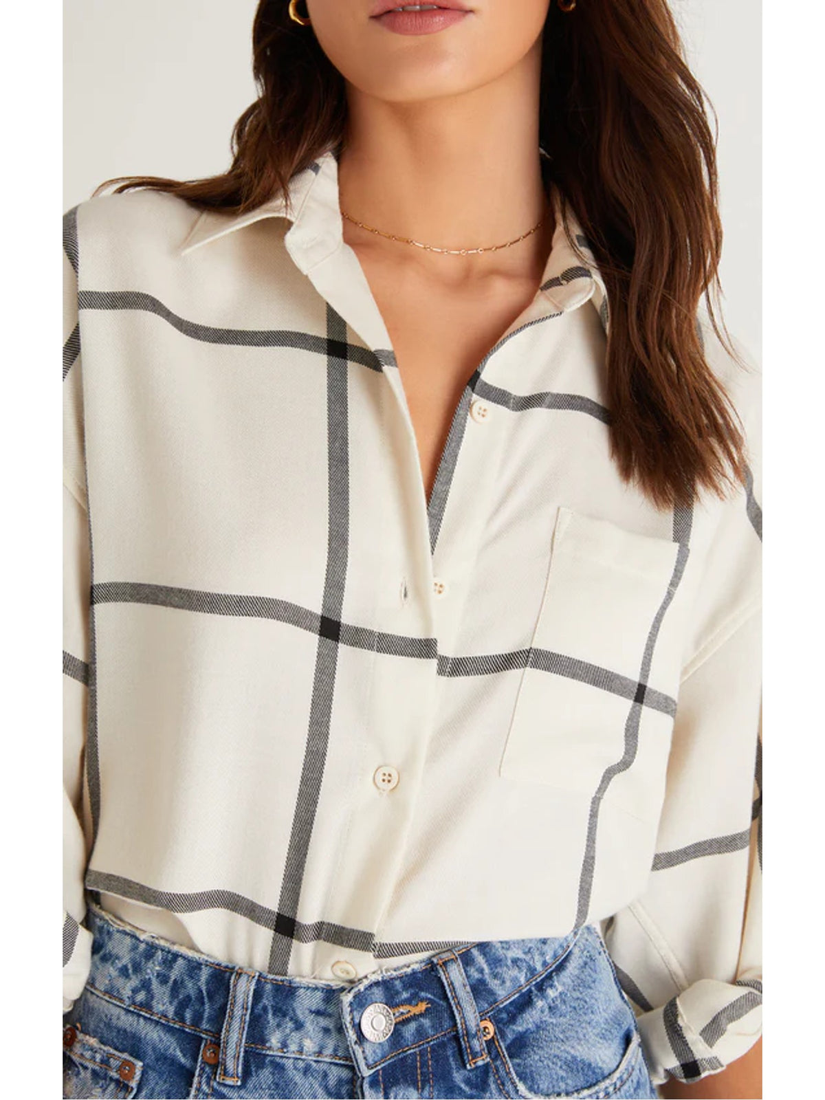 River Plaid Button Up