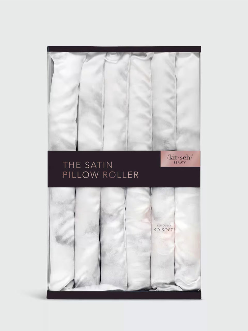 Satin Heatless Pillow Rollers 6pc